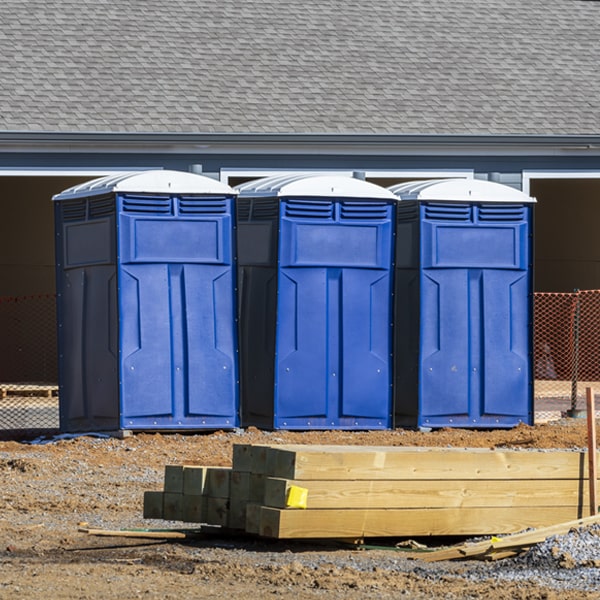 what is the expected delivery and pickup timeframe for the porta potties in Lummi Island Washington